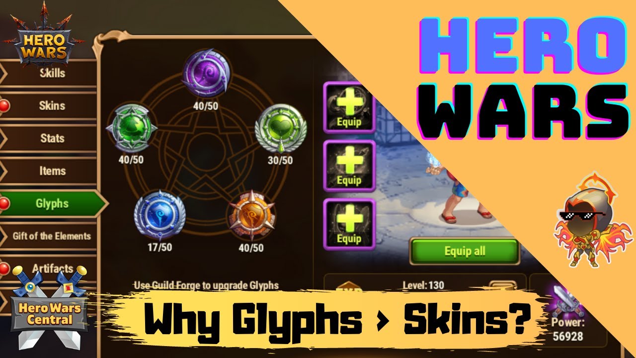Skins Matter More Than Glyphs | Hero Wars