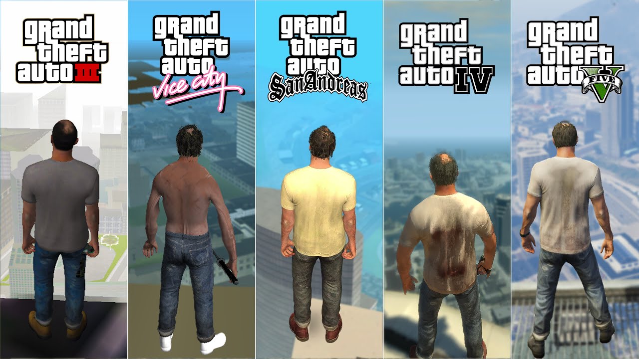 Trevor Phillips Jumping From Highest Point in All GTA Games (2001-2025)