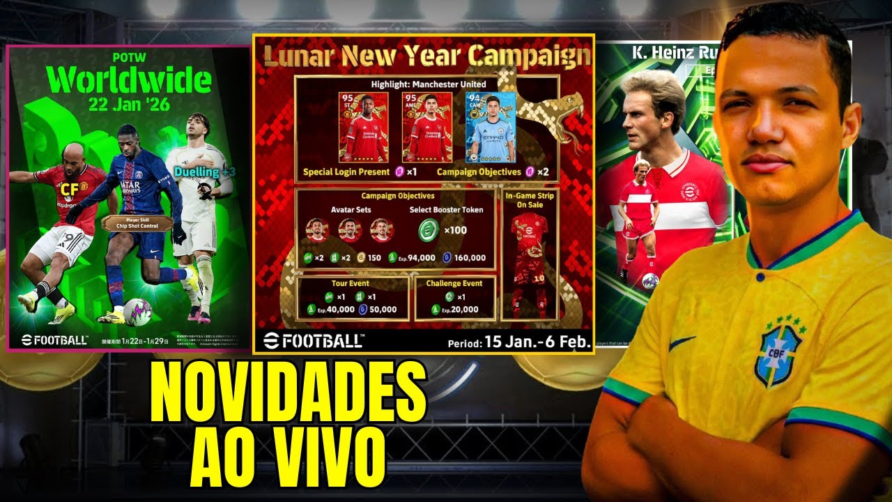 🚨 PRÉ MANUTENÇÃO AO VIVO - NOVA CAMPANHA + X1 A EFFOTBALL 2026