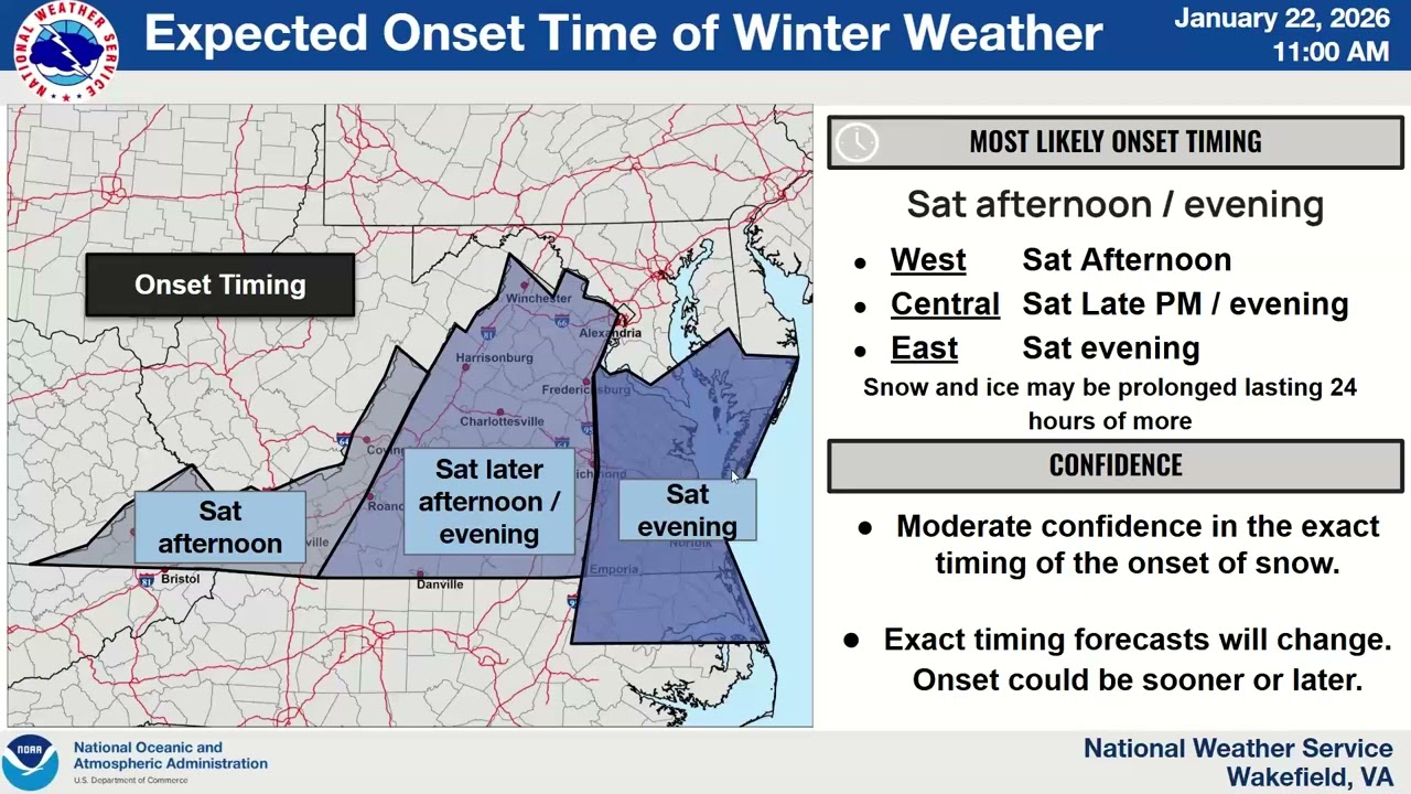 January 22, 2026 NWS Wakefield Live Winter Weather Briefing