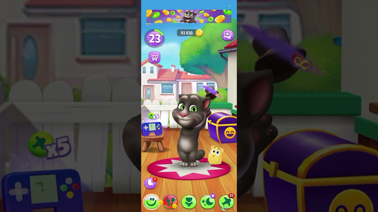 Tom Fun Game #tom #talkingtom #catfunny #mytalkingtom #catvideos #jerry #cat #games 