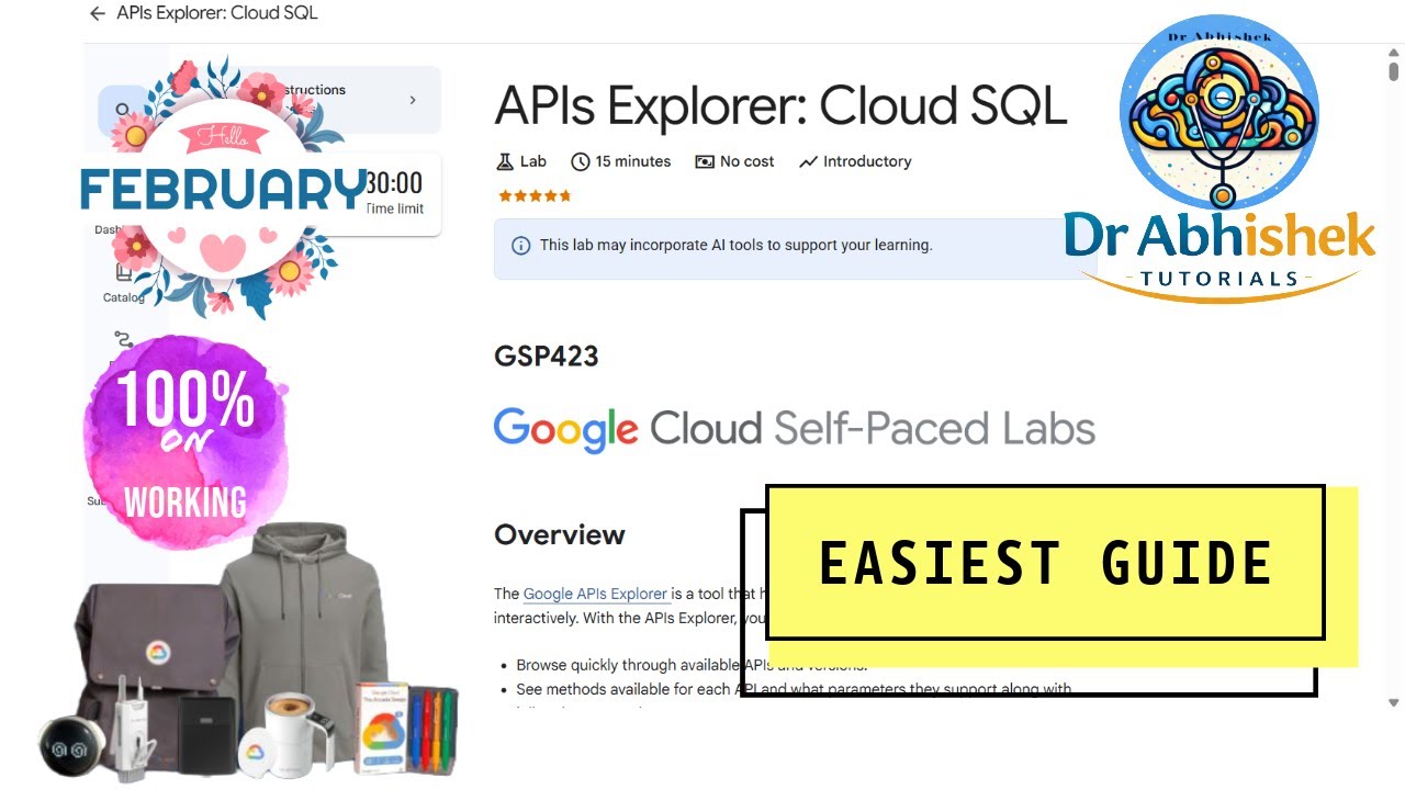 API Explorer: Cloud SQL | Февраль 2026 | #GSP423 #qwiklabsarcade2026