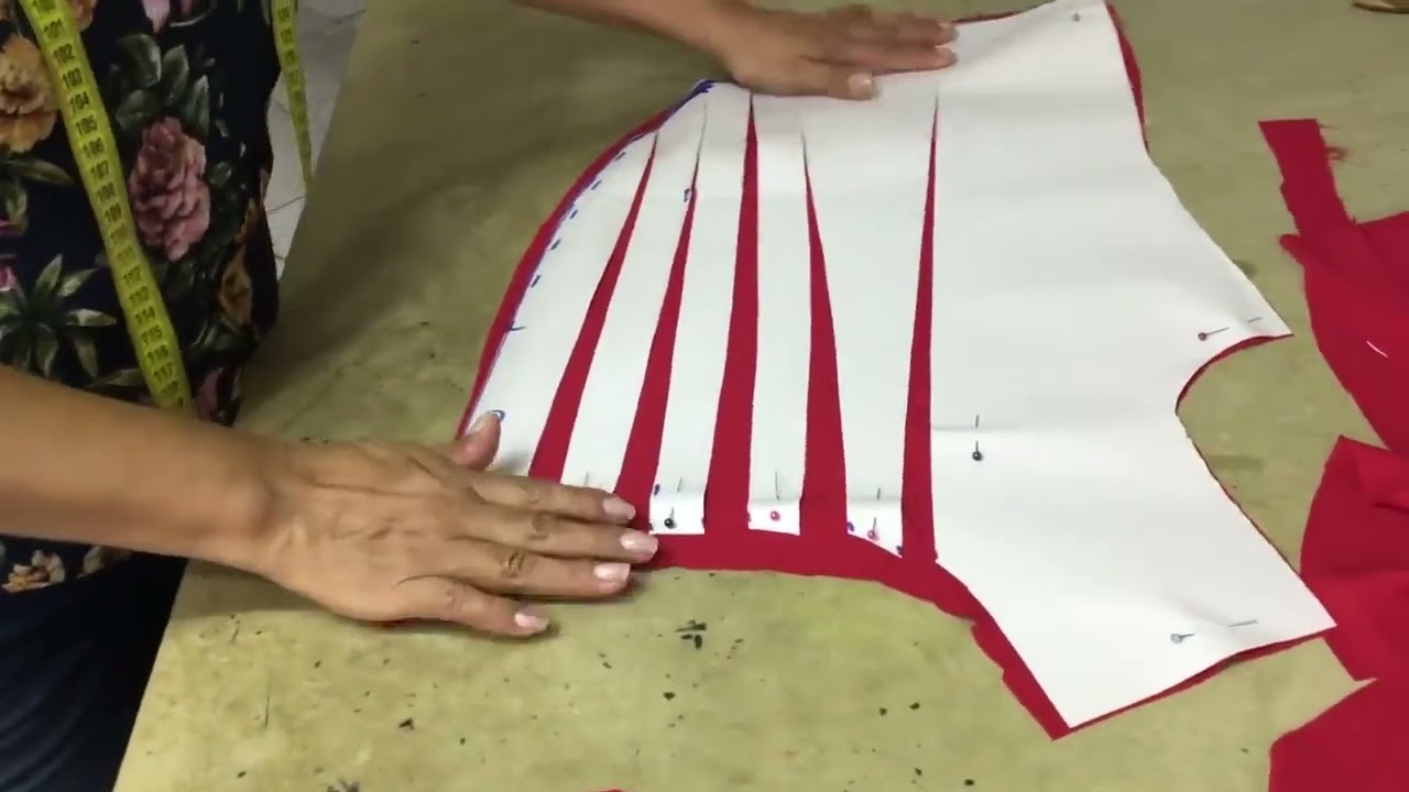 COMO HACER UN DRAPEADO SOBREPUESTO EN UNA BLUSA BASE XL