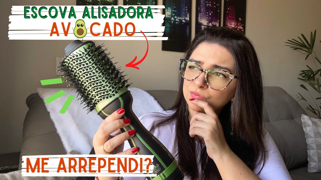 NÃO COMPRE A ESCOVA ALISADORA AVOCADO ANTES DE VER ESSE VÍDEO! #polishop #resenha