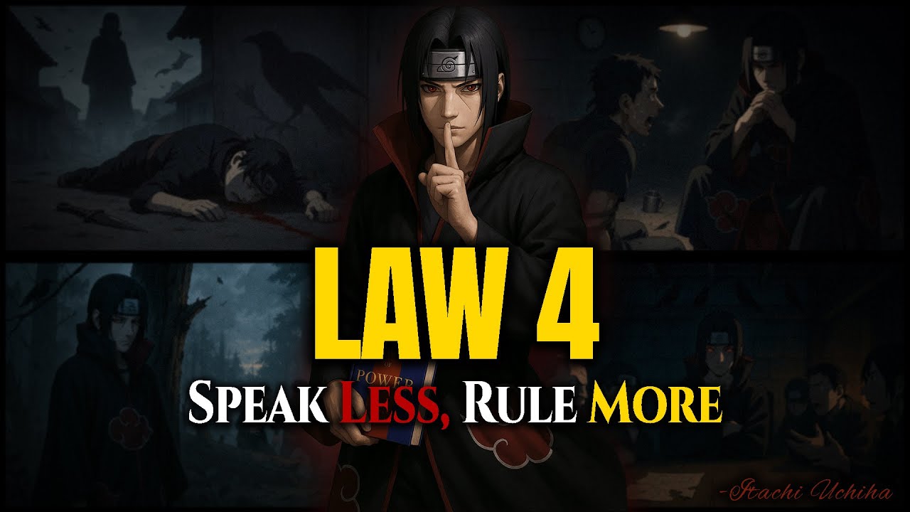 LAW 4: Itachi’s Silence Spoke Louder Than Any Jutsu | 48 Laws of Power X Anime