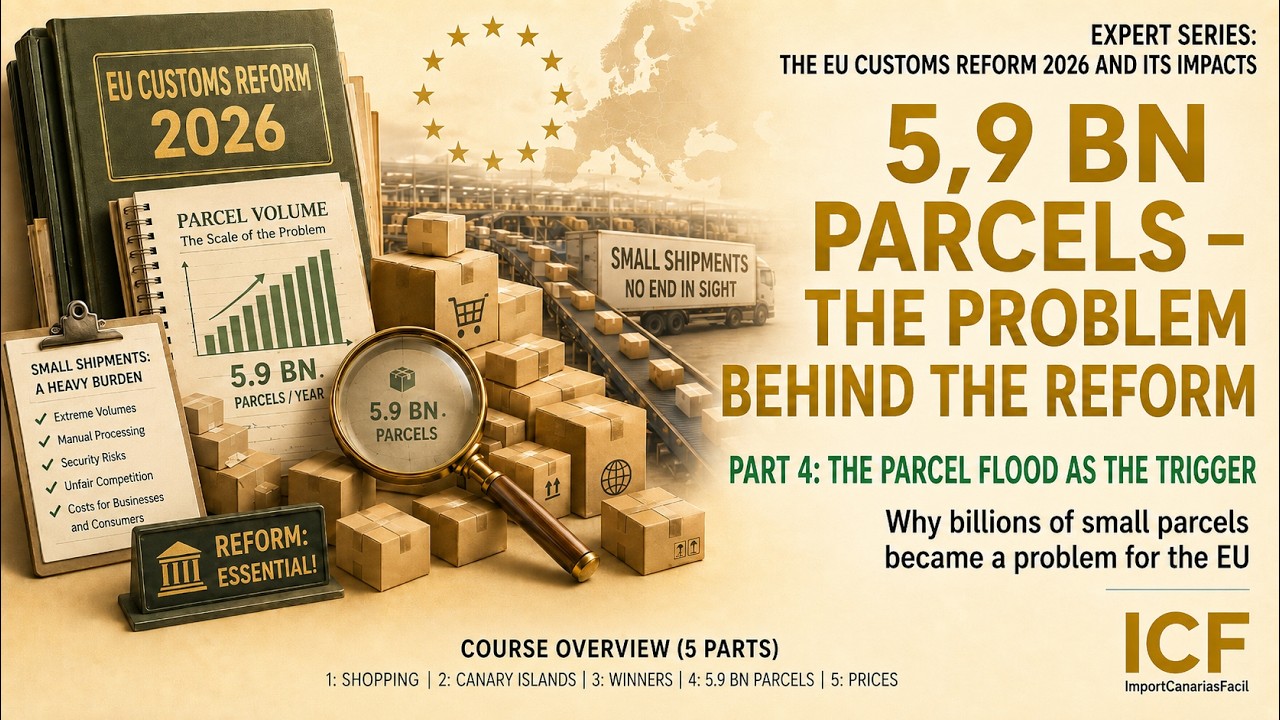 Video #20: EU customs reform 2026: 5.9 billion parcels&mdash;the problem behind the reform