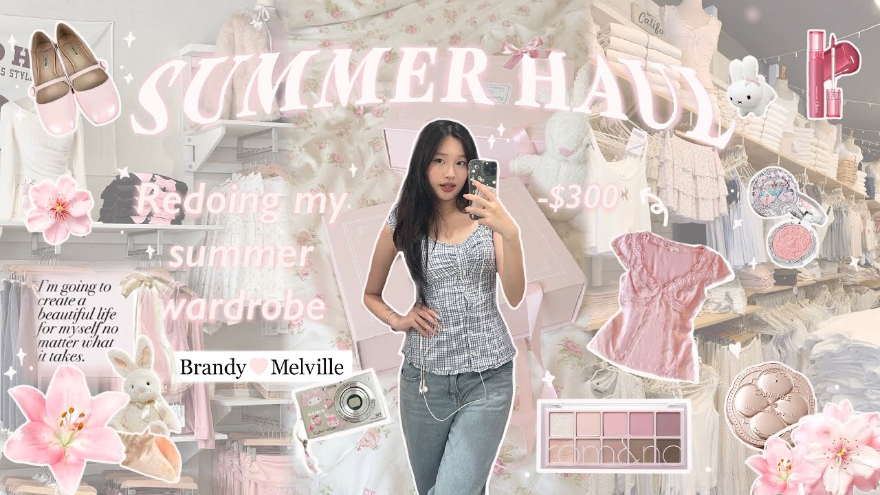 HUGE SUMMER HAUL ˖°🎀🎐| new summer wardrobe, hollister, brandy, etc 𓇼