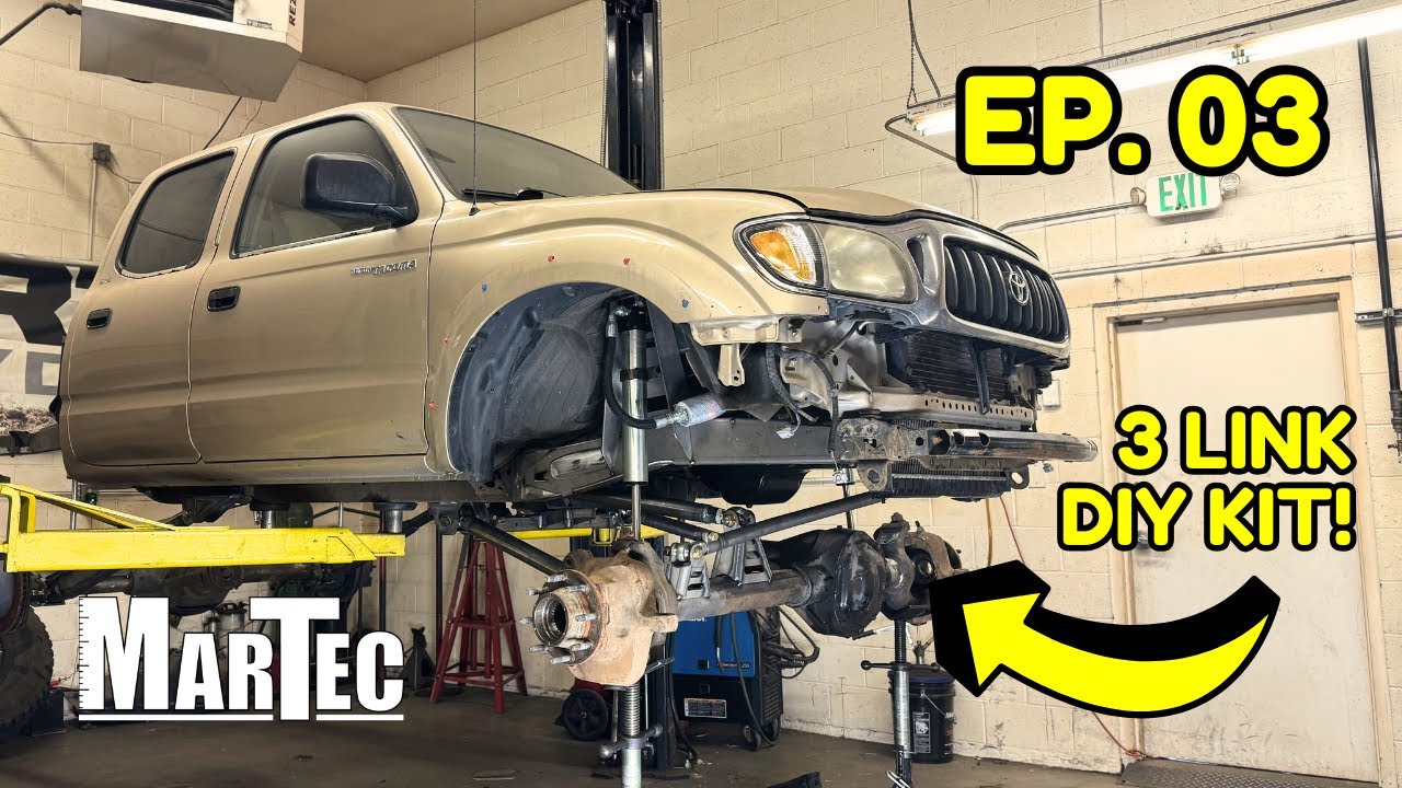 First Gen Tacoma Solid Axle Kit! 3 Link Coilover Front Suspension Design