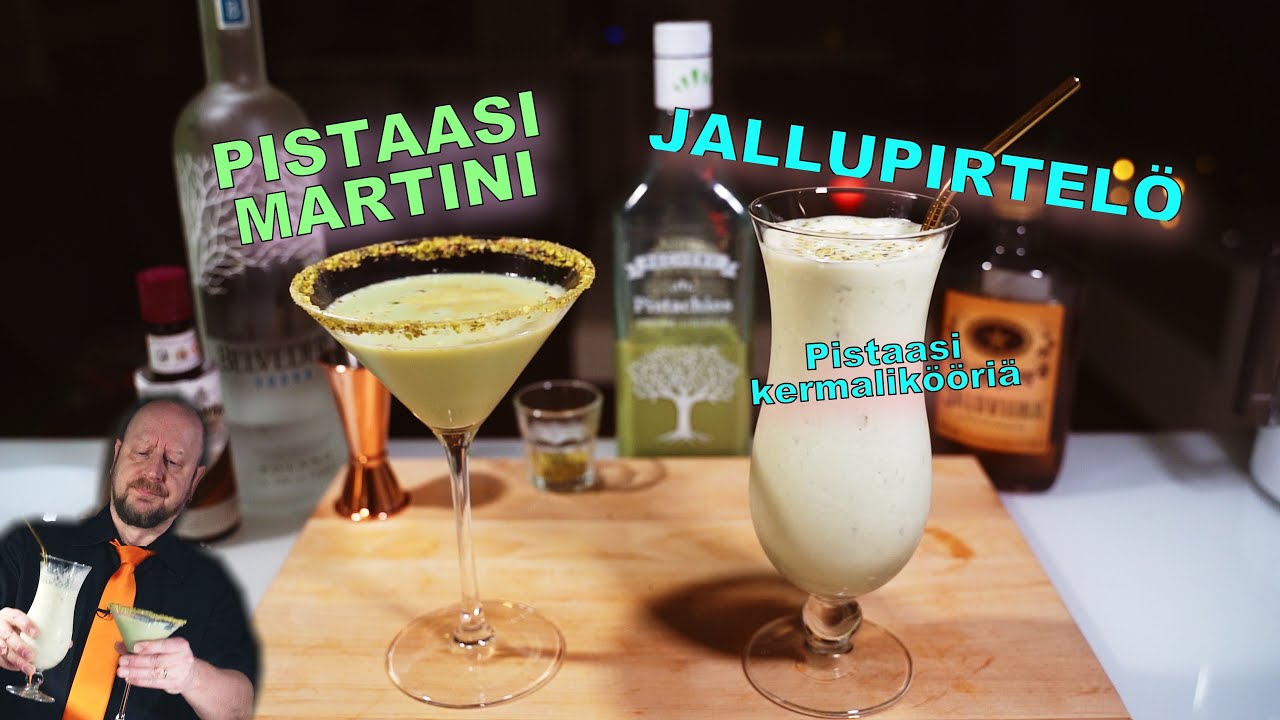 Jallupirtelö ja Pistaasi Martini