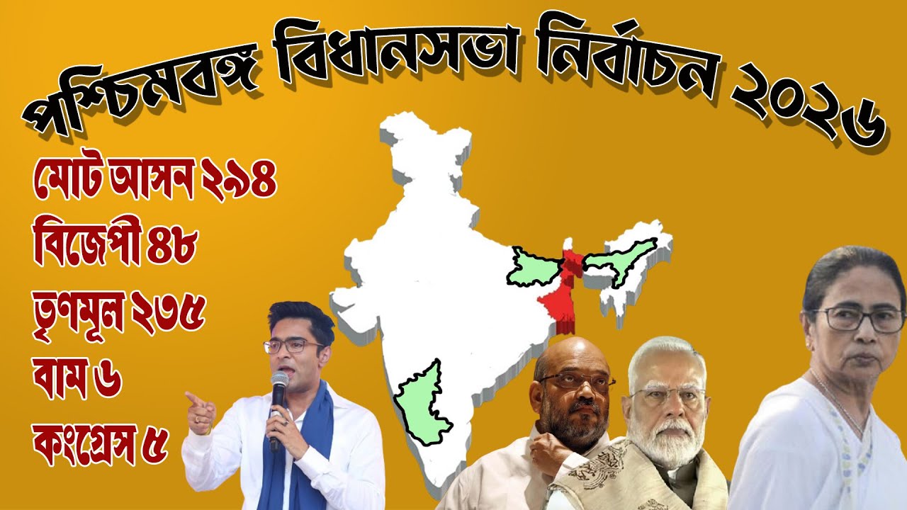 West Bengal Assembly Election 2026 | BJP 48 | TMC 235