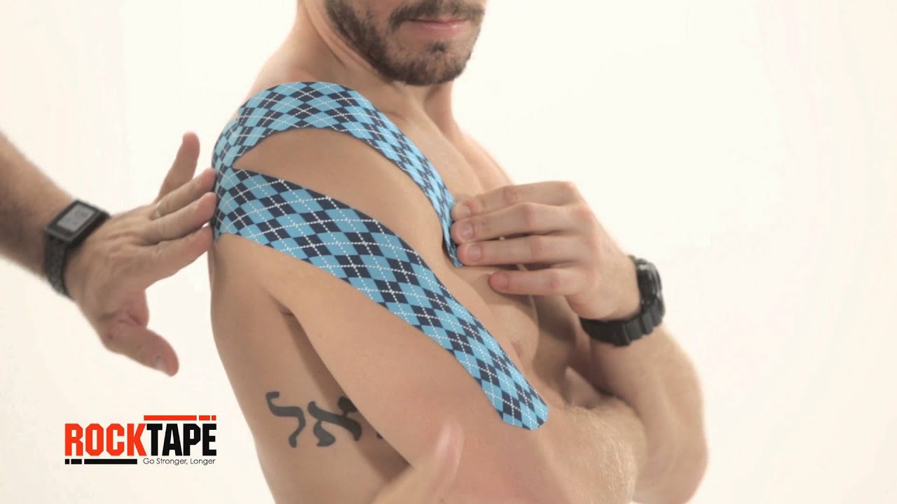 Тейпирование плеча Y-образным способом от RockTape