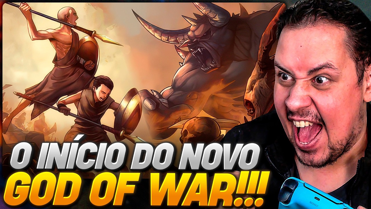🔴 O INÍCIO de GOD OF WAR SONS OF SPARTA! BORA VER O NOVO JOGO