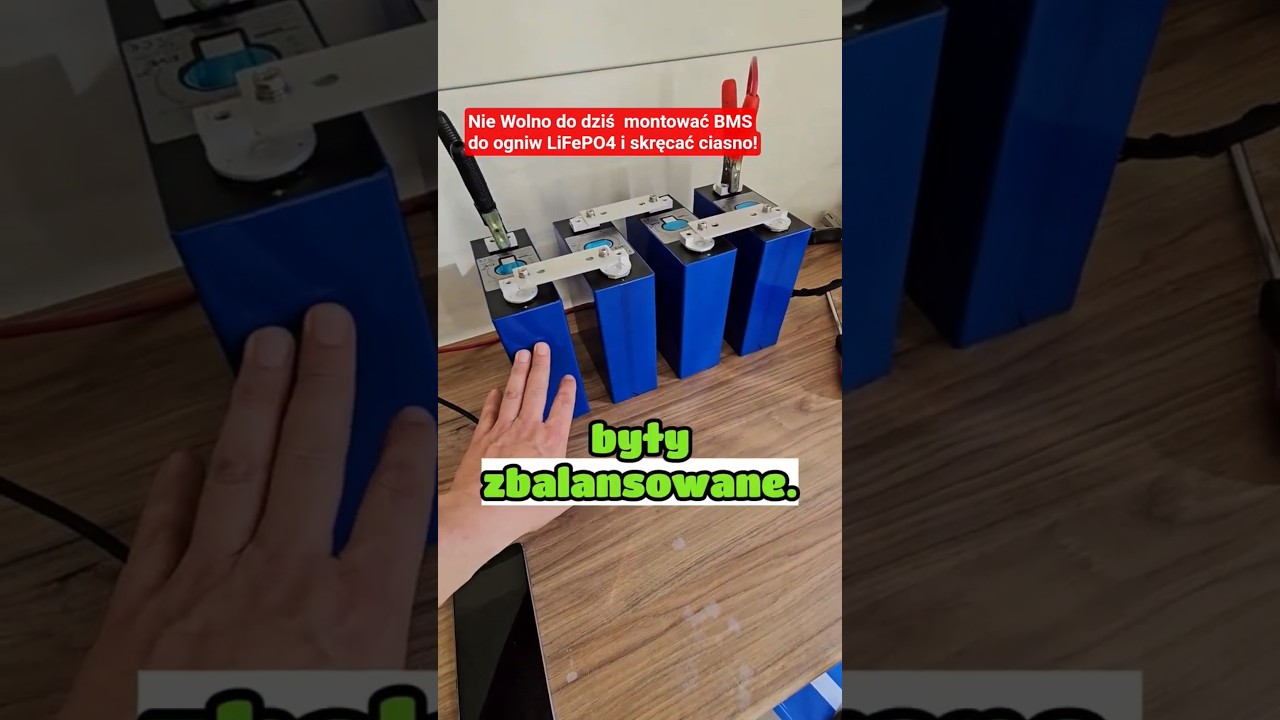 Uwaga. Od kilku dni obowiązuje zakaz stosowania BMS i ciasnego skręcania ogniw. #shorts