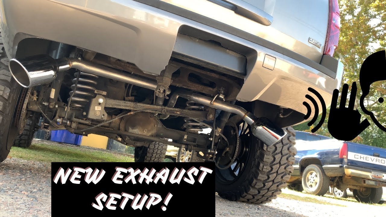 EXHAUST UPGRADE on my LIFTED Chevy Tahoe | Cat-back Exhaust, 6in tips (Straight Pipe) *Aggessive*