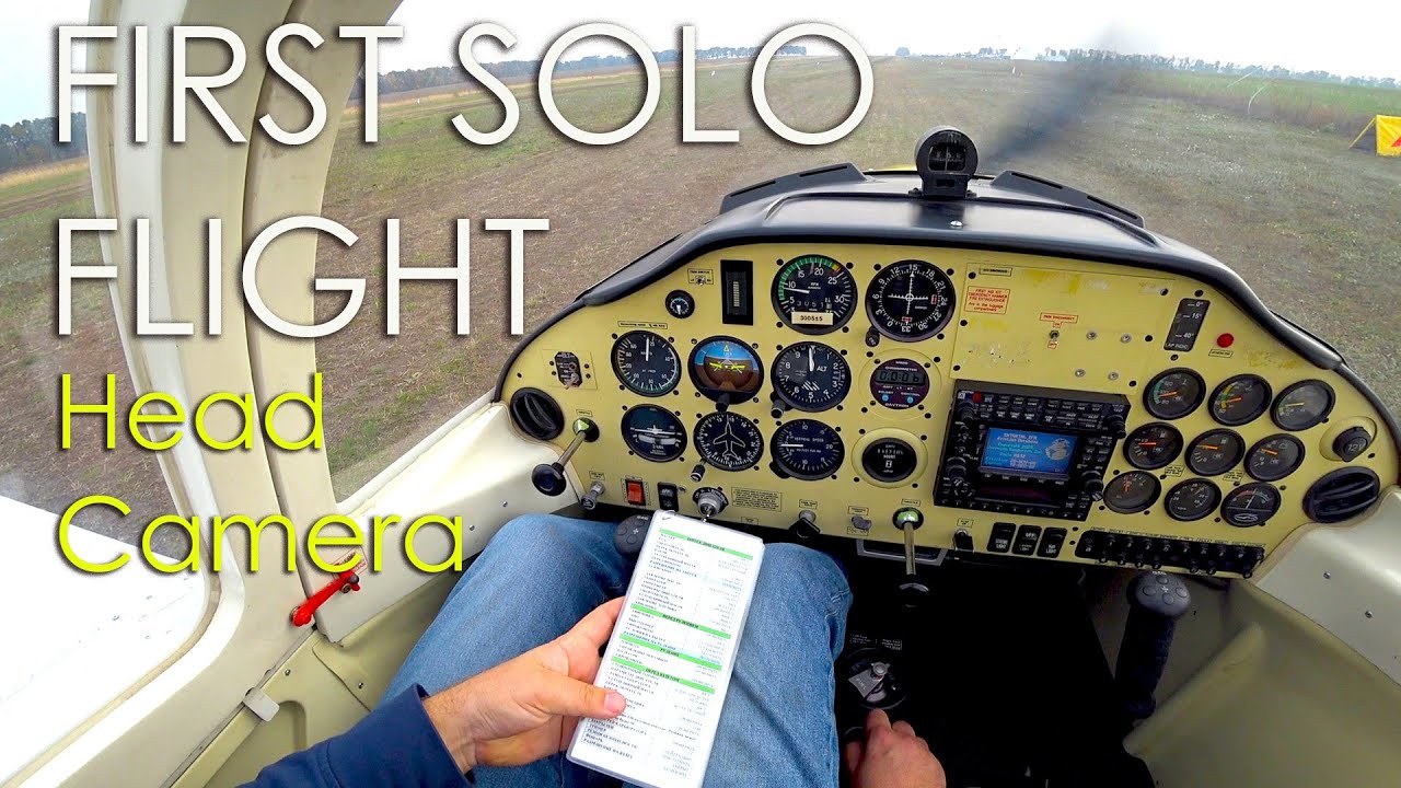 My First Solo Flight | Pilot Head Camera POV