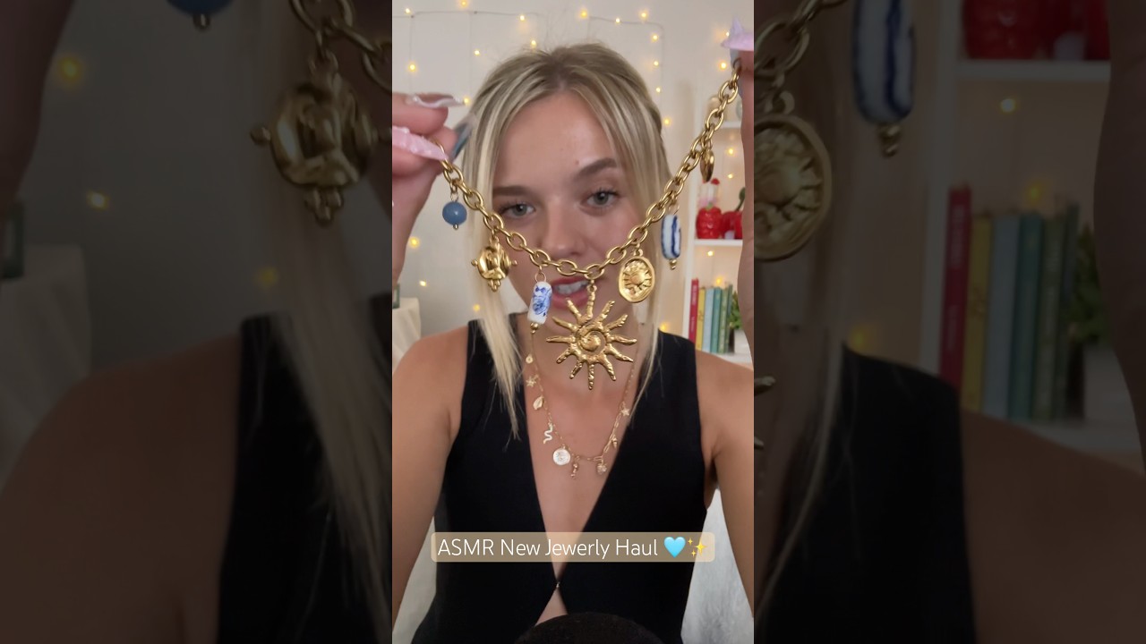 #asmr Jewelry Haul ✨ #asmrvideo #asmrsounds #asmrcommunity #jewelry #jewellery #nails