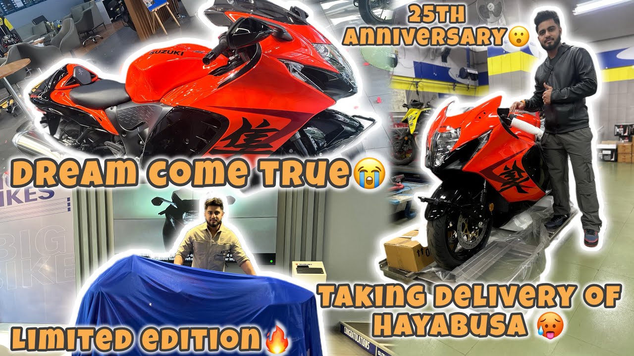 Taking Delivery of HAYABUSA 25th anniversary Limited Edition❤️ #hayabusa #takingdelivery