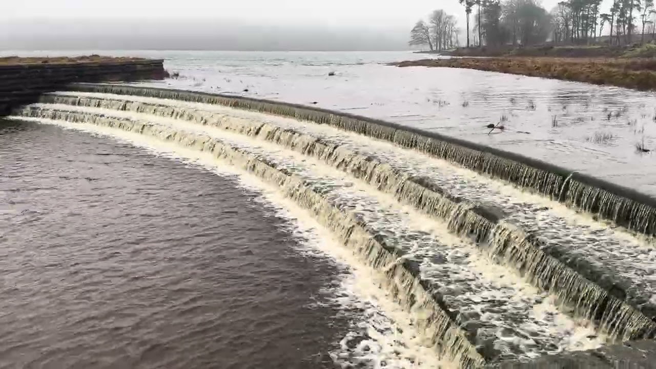 Waskerley Reservoir overflowing! - 26th January 2026