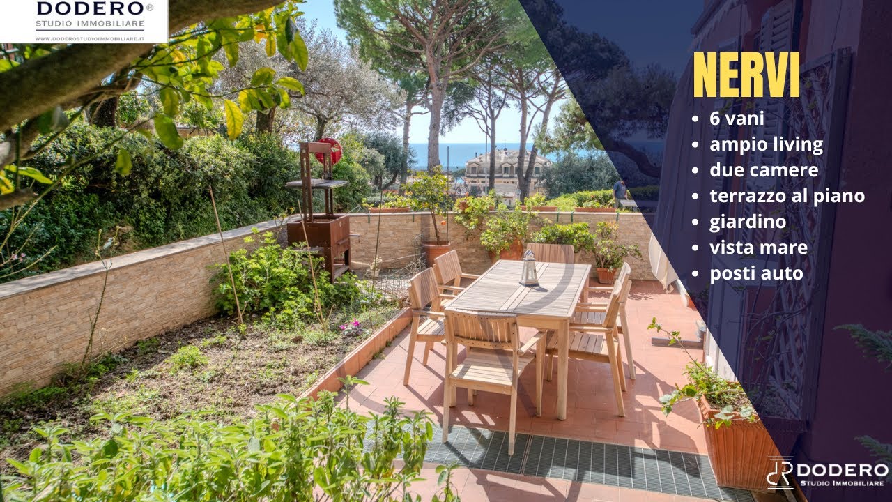 Casa in vendita a Genova Nervi - Terrazzo e Giardino - vista mare