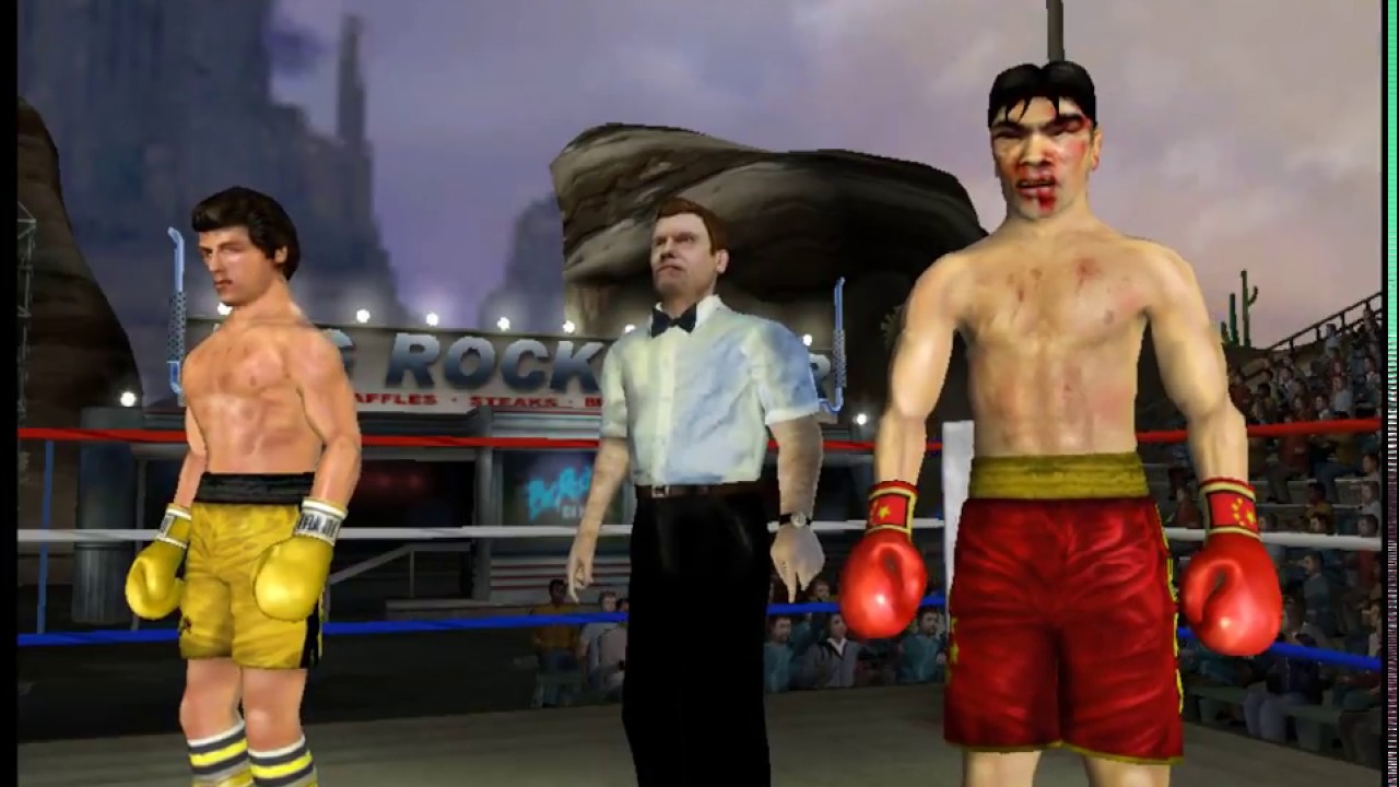 Rocky 2002 (Gamecube) Rocky III vs Joe Chan  (Movie Mode)