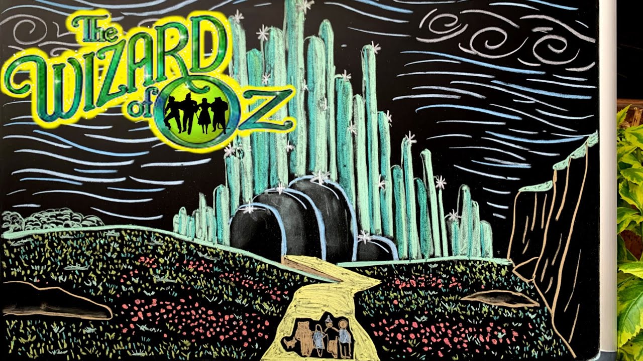 Somewhere Over the Rainbow (Wizard of Oz) ♫ Relaxing Music + Chalk Art