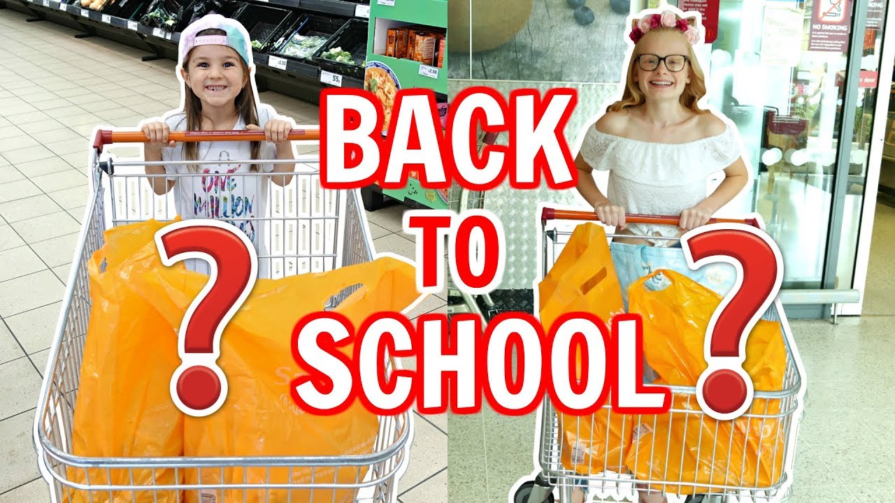 BACK TO SCHOOL GROCERY SHOPPING CHALLENGE! | Family Fizz