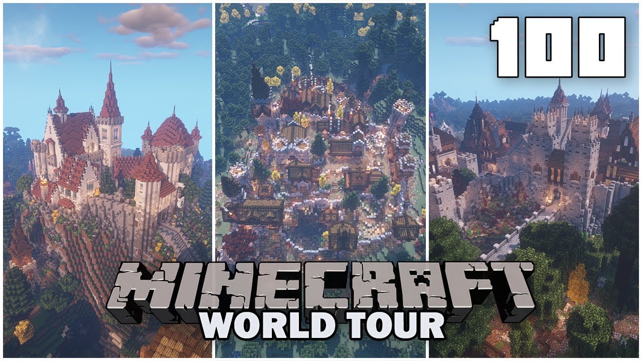 WORLD TOUR & DOWNLOAD with FWHIP! ► Episode 100 ►  Minecraft 1.14.2 Survival Let's Play