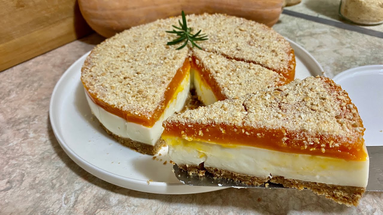Torte pa pjekje me kungull dhe keksa me shije perfekte !