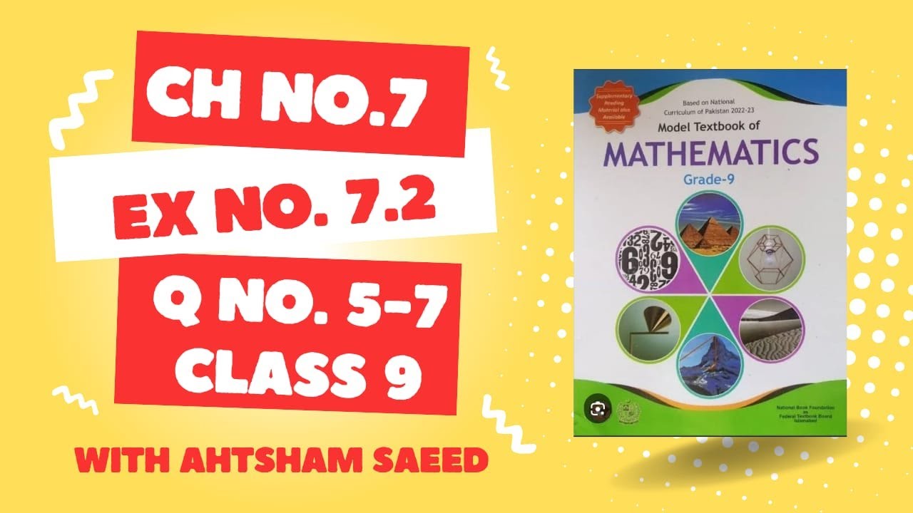 Ex No. 7.2 | Q No. 5-7 | Chapter 7 (Coordinate Geometry) | Mathematics | New Book NBF