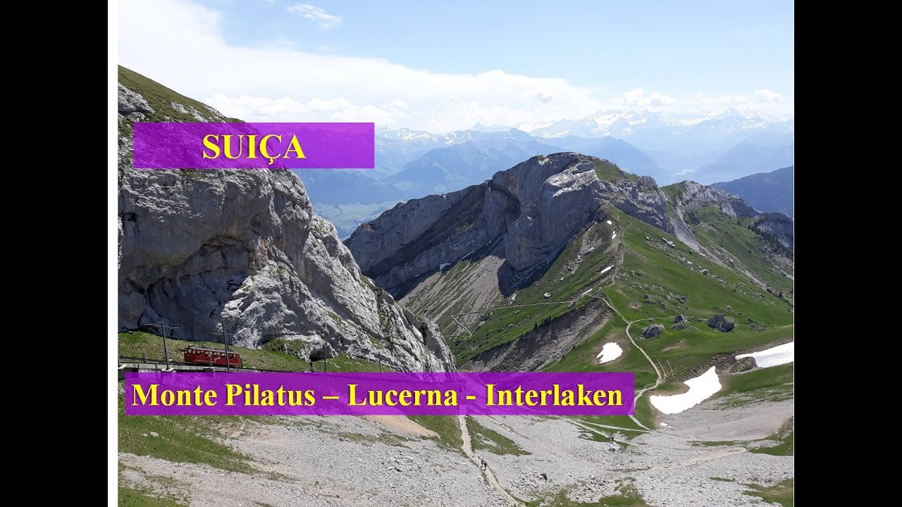 Monte Pilatus - O trem cremalheira mais inclinado do mundo. Alpnachstad. Kriens. Lucerna. Suíça.