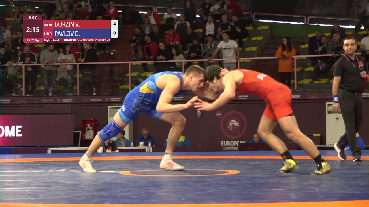 1/8 FS - 74 kg: V. BORZIN (MDA) v. D. PAVLOV (UKR)