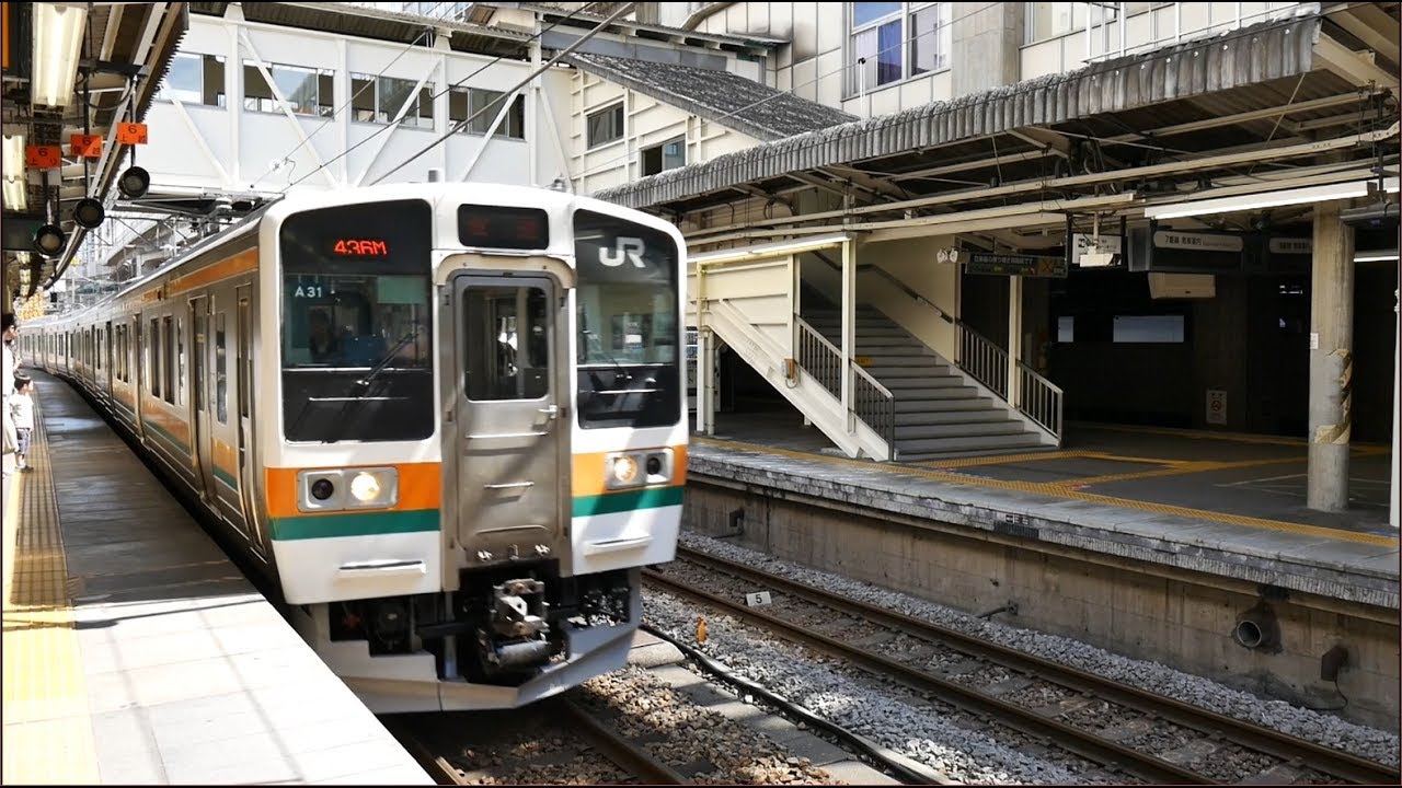 JR東日本 両毛線 各駅停車 （211系運行） 超広角車窓 進行左側 高崎～小山