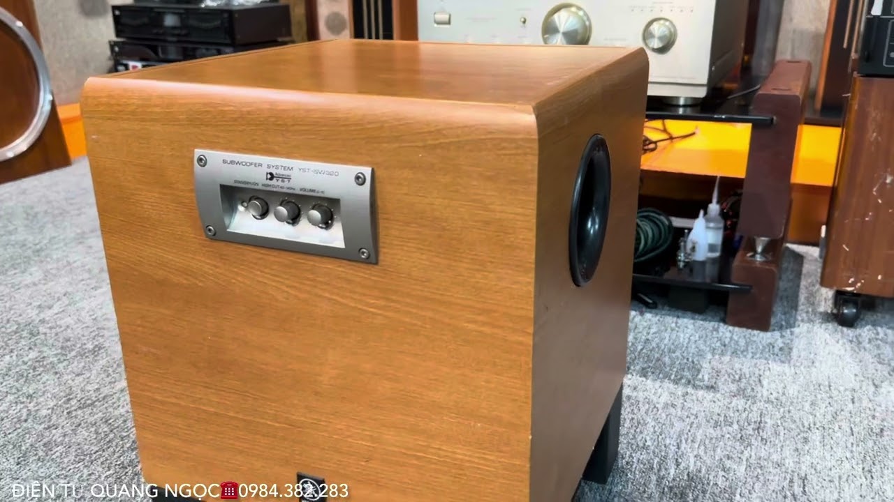 Sub Si&ecirc;u Trầm B&atilde;i Yamaha SW320(m&agrave;u v&acirc;n gỗ)  Về H&agrave;ng Tại ĐT Quang Ngọc.