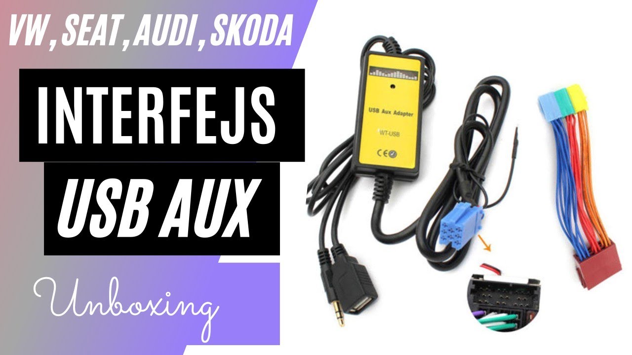 AUX/USB adapter, interfejs VW, Audi, Seat, Skoda, etc.