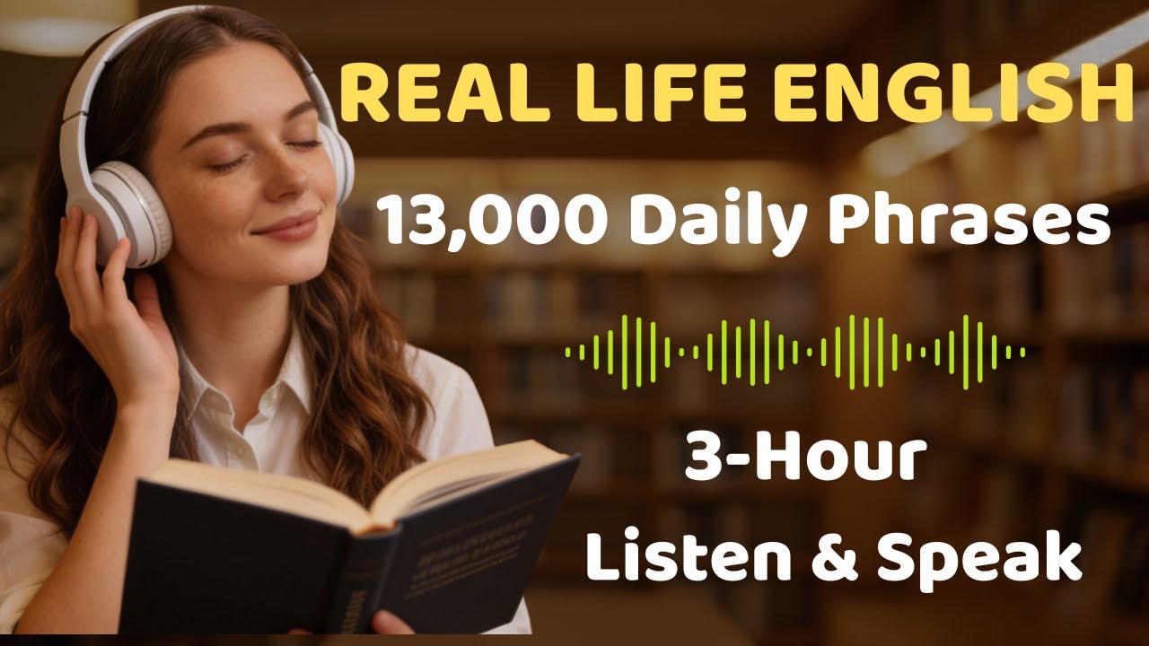 3 Hours of English 13,000 Practical Sentences for Real Life | 3-Hour Listen & Speak Shadowing