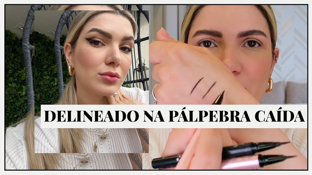 Como Fazer Delineado em Palpebra Caida - Contei Meu Segredo | Deusa Constanzi