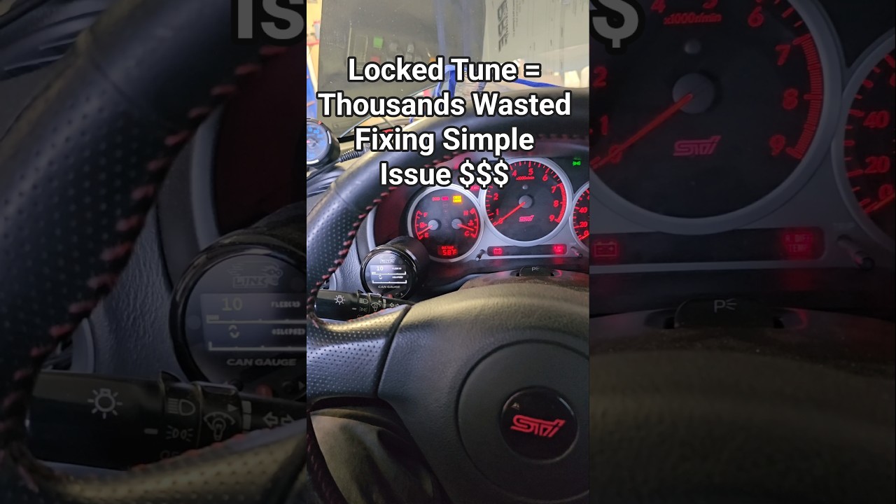 Locked Tune = Thousands Lost Over a Simple Wideband Module Change. #Link #Subaru #sti #tuning