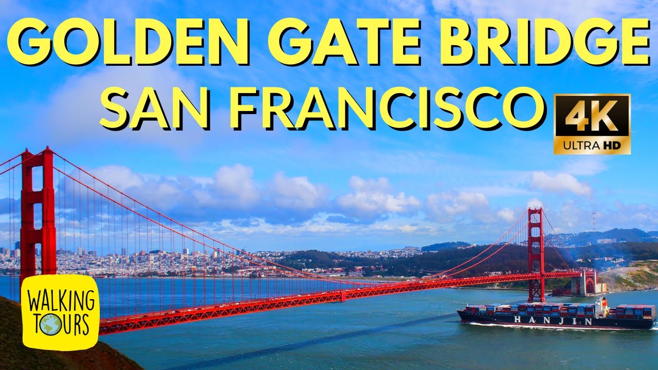 Walking the Golden Gate Bridge | San Francisco | 4K Walking Tour