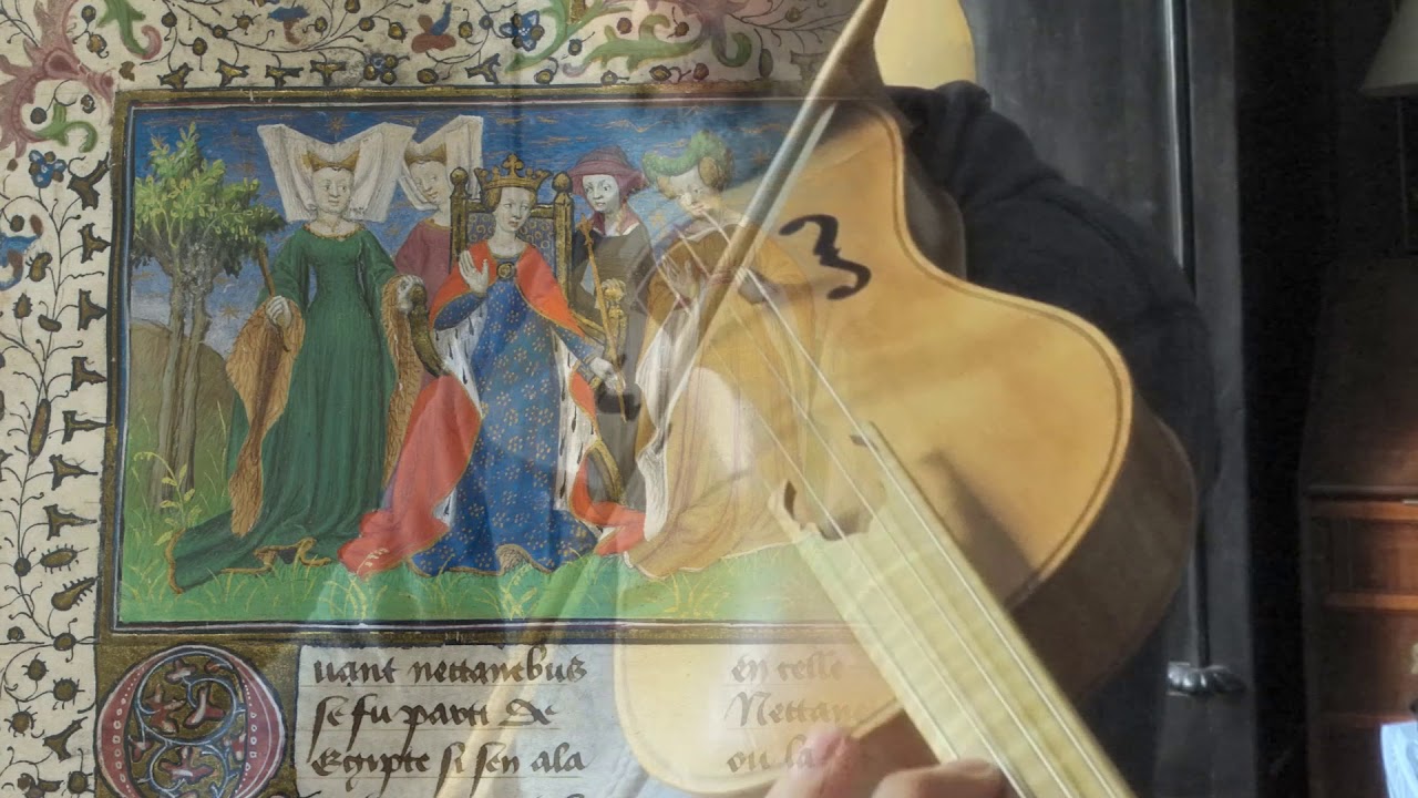 Cantiga 46: Porque ajan de seer on the medieval viola