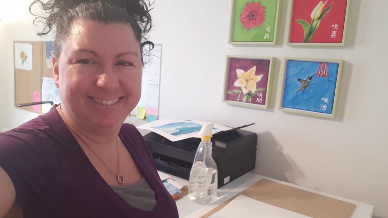 Comment enlever le gondolement et rendre plat vos créations sur papier aquarelle et mix media