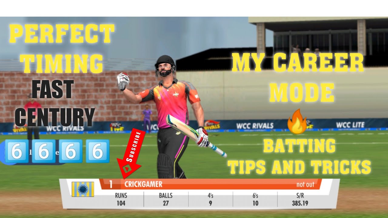 Wcc3 my career mode batting tips and tricks my career mode full gameplay wcc3highlights Crick gamer