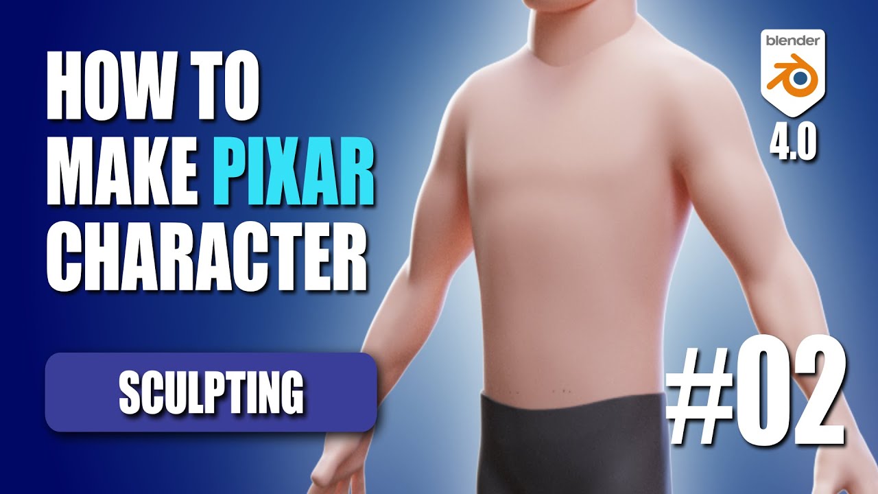 HOW TO make PIXAR character in BLENDER - Part 2