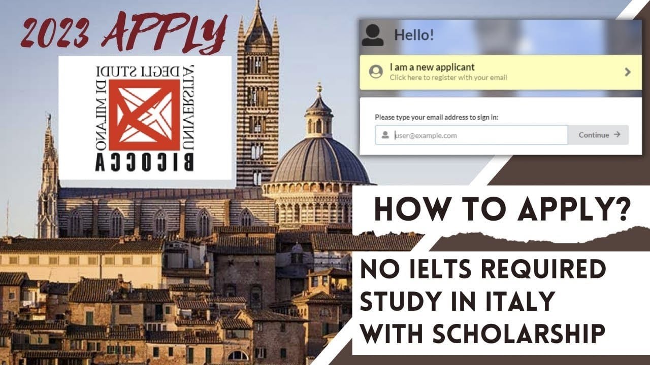 How to apply in Milano Bicocca University | Application process 2024| Fully funded | Apply now |
