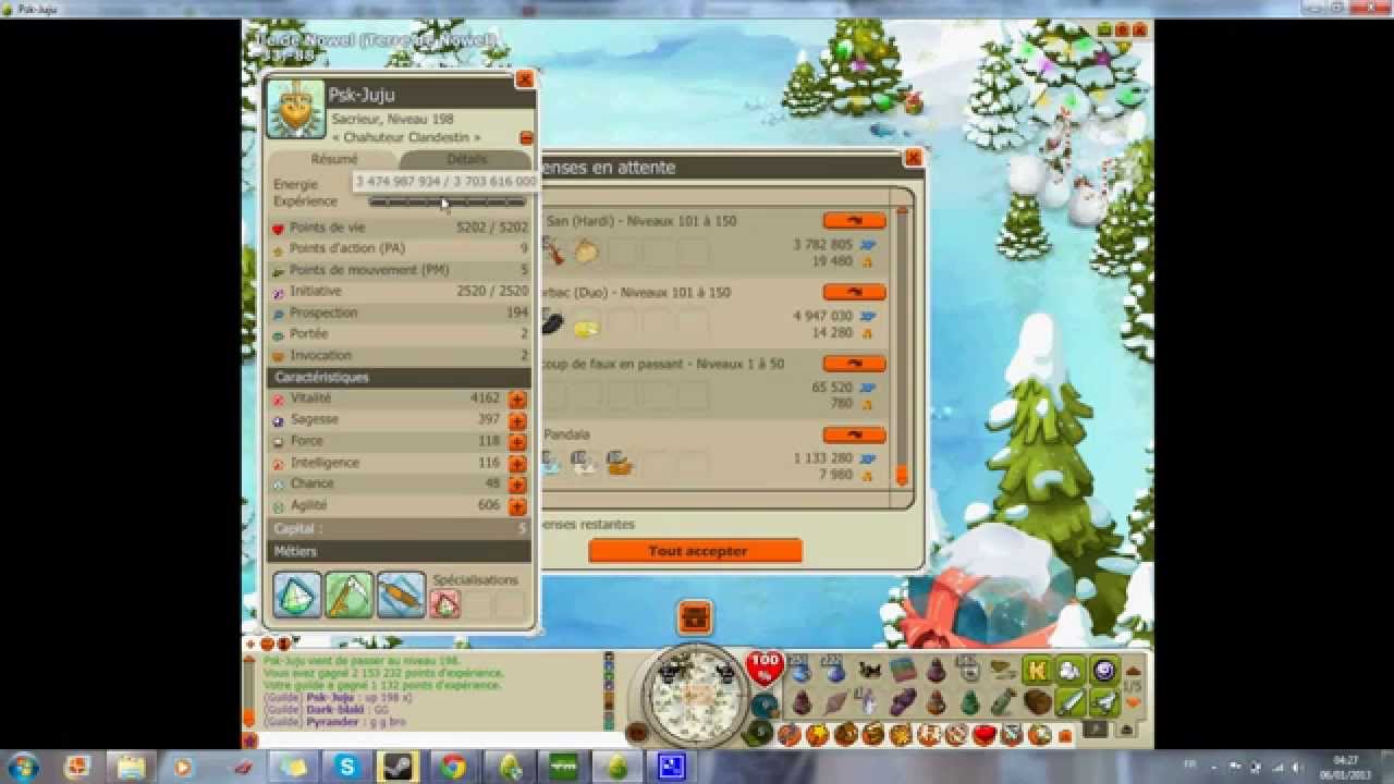 Enorme xp Dofus Les succés avec xpx2 !!!!!! 90M