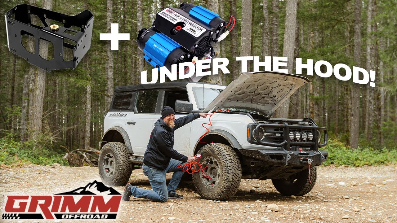 Onboard Air for Ford Bronco - Grimm Offroad ARB Twin Compressor Mount