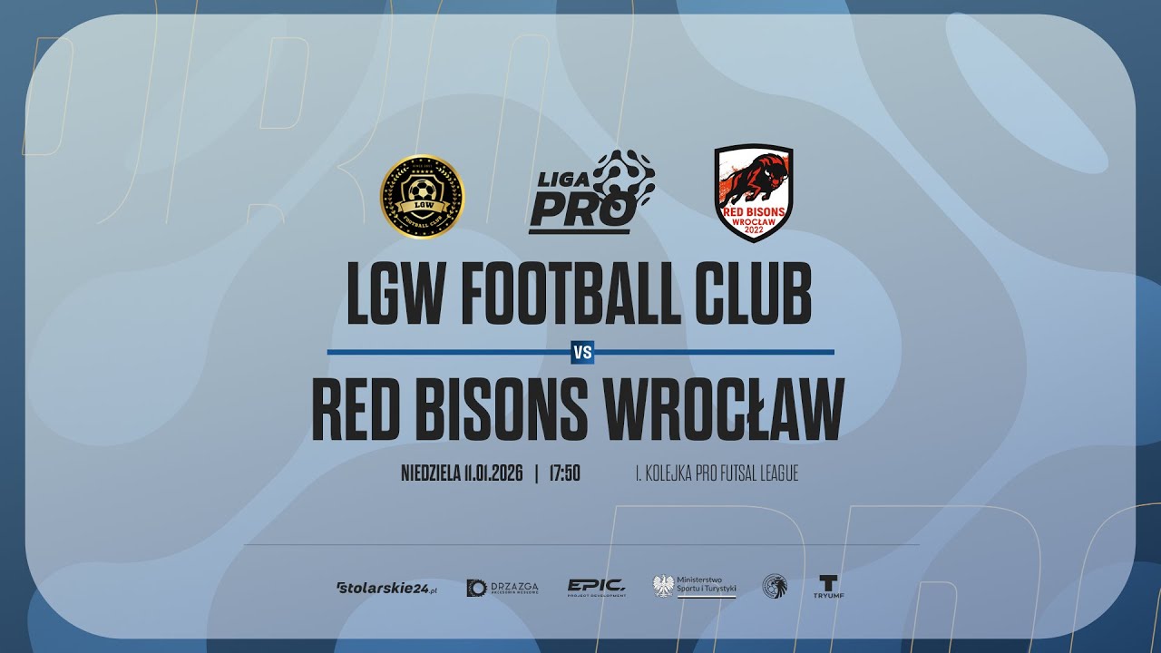 LGW FOOTBALL CLUB - RED BISONS WROCŁAW | PRO LIGA, Sezon Jesień 2025 - 11.01.2026