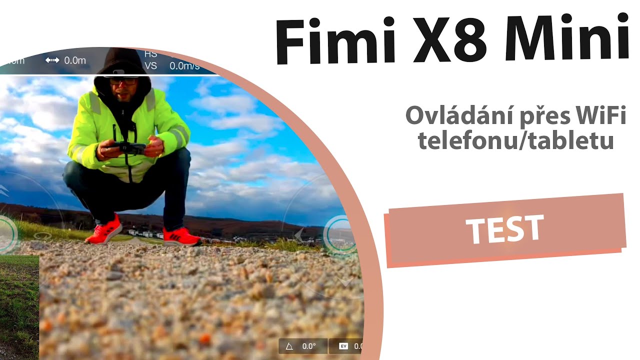 Fimi X8 Mini ovládání telefonem (WiFi)