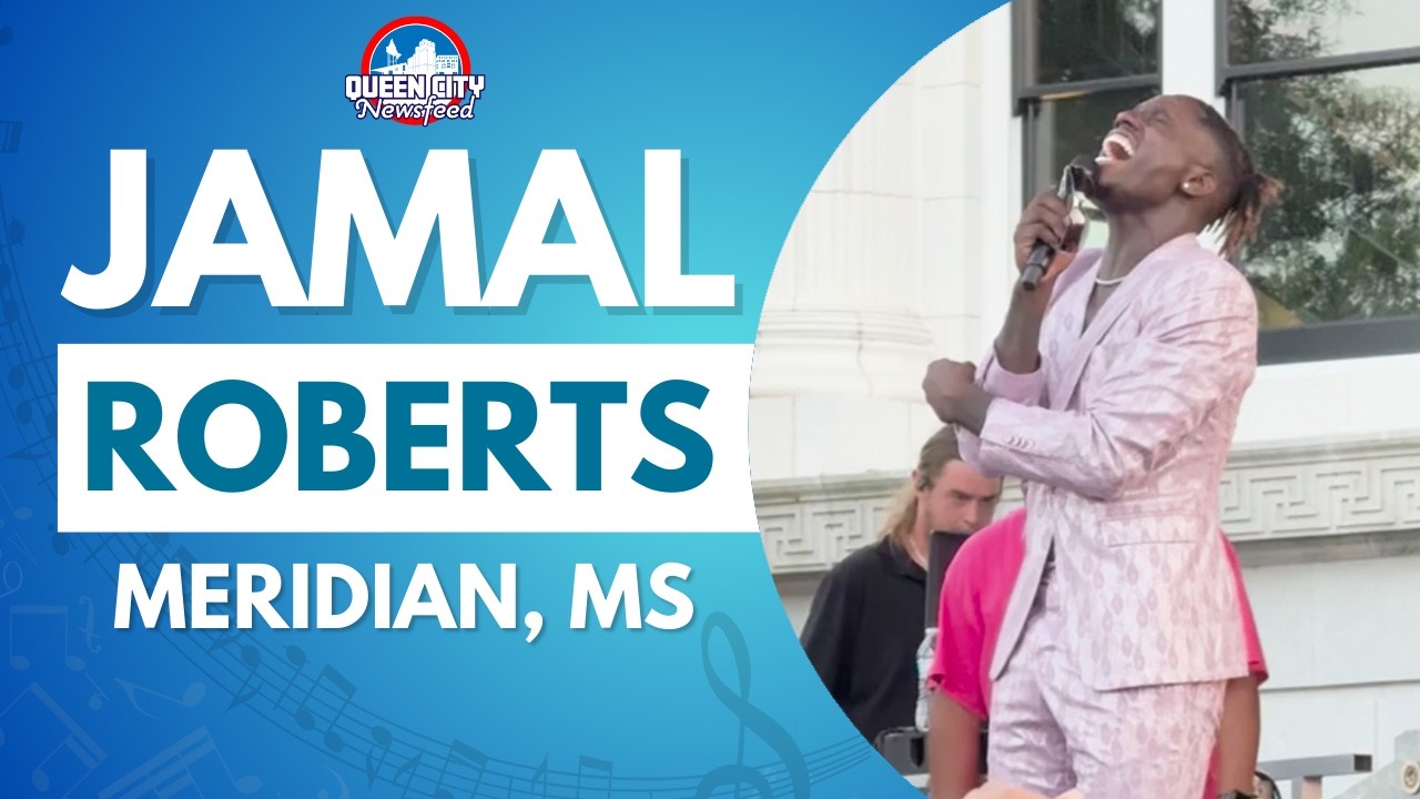 Jamal Roberts Performs Hometown Concert in Downtown Meridian, Mississippi