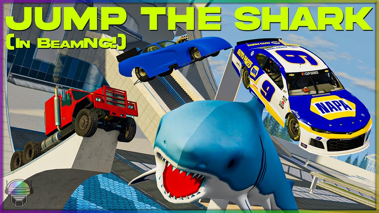 JUMP THE SKATE 3 SHARK | BeamNG.Drive