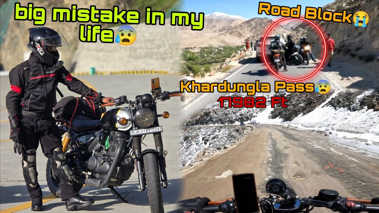 next level response in hunter 350 Ladakh ride🥰//Big mistake in my life😭